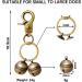 Cat & Dog Collar Bell Pack of 2 | Durable Pet Tracking & Wildlife Safety | Bronze Lobster Clip & Iron Split Ring - Buy Online on GoSupps.com