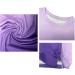 Summer Gradient Print Tee for Women | Cap Sleeve Crewneck T-Shirt with Pockets - White XXL - Buy Online on GoSupps.com
