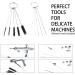 ABEST 3-Piece Airbrush Cleaning & Repair Tool Kit - Stainless Steel Needle & Brush Set - Buy Online on GoSupps.com