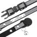 Personalized Reflective Cat Neck Band with Safety Lock - Mogokoyo 2 Packing Bells Adjustable Collar for Cats & Kittens (Black) - Custom Name & Phone Number - Buy Online on GoSupps.com