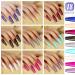 Teenitor Long Coffin Nails Full Cover | 18 Colors Long Press On Nails with Nail Glue | Acrylic Fake Nails for Women - Buy Online on GoSupps.com