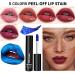 5 PCS Long Lasting Lip Stain Peel Off Matte Gloss Kit | Waterproof Non-Stick Cup Stain for Women Girls - Liquid Lipstick Set - Buy Online on GoSupps.com