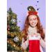 Unicra Christmas Headband Elves Hats Headband Green Feather Headwear Hair Piece Halloween Hair Accessories for Christmas - Buy Online on GoSupps.com