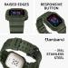 amBand Compatible for Fitbit Versa 4/ Fitbit Versa 3/ Fitbit Versa 2/ Fitbit Versa Lite/Fitbit Sense 2/ Fitbit Sense Bands with Case Protective Case Strap Rugged Sport Protector Wristbands Men Green Green Fitbit Sense 2/1 & Versa 4/3/2/1 & Versa Lite - Buy Online on GoSupps.com