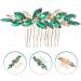 Abaodam Crystal Bride Wedding Hair Comb Rhinestone Bridal Hair Clip Sparkly Hair Piece Gem Hair Accessories for Women and Girls Green - Buy Online on GoSupps.com