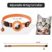 Kolacen Reflecting AirTag Catushage - Adjustable Cat Neck Band with Shell & Bell for Puppies Kittens (Orange) | Safe & Stylish Pet Tracker - Buy Online on GoSupps.com
