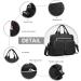 Kono Large Weekender Baby Changing Bag | Stylish Travel Nappy Tote for Mom and Dad | Convertible Messenger with Insulated Pockets in Black - Buy Online on GoSupps.com