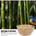 EVTSCAN 4 Pcs Hanging Round Handmade Bamboo Bird Nests for Cages with Hook for Breeding Finches Canaries Parrots Garden Aviaries Birdkeeping - Buy Online on GoSupps.com