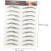 DOITOOL 36 Pcs Eyebrow Stickers Tattoos Cejas Beauty Hair Imitation Eyebrow Sticker Eyebrow Trimming 3d Post 7X1X0.1CMx3pcs Blackx3pcs - Buy Online on GoSupps.com