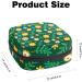Floral Green Sanitary Napkin Storage Bag | Menstrual Cup Pouch | Nursing Pad Holder | Tampon Bags | Portable Period Bag for Women - Multi-colored - Buy Online on GoSupps.com