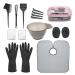 Hair Dye Coloring Kit, Hair Bleaching Kit, Thickening Hair Dye Color Brush And Bowl Set, Ear Cover, Hairpin, Gloves, Mixer, Hair Coloring Cape, Hair Dye DIY Tools Hair Salon Supplies (16 PCS) 16PCS