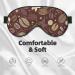 Coffee and Flowers Print Sleep Eye Mask | Soft Blindfold for Night Sleeping & Travel - Elastic Strap Headband - Buy Online on GoSupps.com