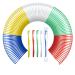 500 Pack Disposable Toothbrushes Multi Color Individually Wrapped Travel Toothbrushes Bulk Manual Medium Soft Bristle Tooth Brush Set for Donations Gifts Hotels