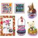 Panchromatic Mix 200g/200pcs Glass Square Mosaic Tiles - Colorful Stained Glass Pieces for Crafts & Projects - Buy Online on GoSupps.com