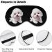 Cute Poodle Dog Eye Mask - Funny Soft Blindfold with Adjustable Strap for Sleep & Travel | Best Night Eyeshade - Buy Online on GoSupps.com