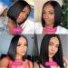 T Part Lace Front Bob Human Hair Wig 8 Inch - Brazilian Straight Virgin Hair Bob Wig for Black Women - Buy Online on GoSupps.com