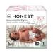 The Honest Company Clean Conscious Diapers | Plant-Based, Sustainable | Rose Blossom + Tutu Cute | Club Box, Size 1 (8-14 lbs), 80 Count Size 1 Rose Blossom + Tutu Cute