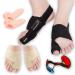 HASA zone Bunion Corrector for Women & Men Big Toe, Bunion Corrector Kit including Toe Corrector Built in Metal Splint, Toe Straightener Socks, Gel Bunion Pads, Toe Separator Training Elastic Band