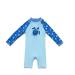 BONVERANO Baby Boys Swimsuit/Sunsuit UPF 50+ Sun Protection One Pieces Swimwear with Sun Hat 18 Months See Turtle