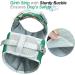 Vivaglory Dog Life Jacket - Adjustable & Durable Sports Style Safety Vest for Small Dogs (XS: 43-51 cm) - Excellent Buoyancy in Green - Buy Online on GoSupps.com