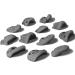 ALPIDEX 12L Climbing Holds - Medium-Deep Undercuts Grey Stone Handle Grips for Indoor & Outdoor Climbing - International Shipping Available - Buy Online on GoSupps.com