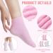 Moisturizing Aloe Vera Gel Spa Socks - 3 Pairs for Dry Cracked Feet - Pink - Buy Online on GoSupps.com
