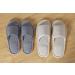 6 Pairs Open Toe Breathable Spa Slippers for Hotel, Travel - Washable Gray and Beige, Unisex Sizes - Buy Online on GoSupps.com
