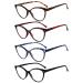 Eyekepper 4-pack Reading Glasses for Women Cateye Readers +2.00 4 Pack Mix Color 2.0 x