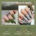 Lavender Violets 13 Pcs Gel Nail Polish Set 9 Misty Forest Autumn Winter Colours Nail Art UV LED Soak Off Christmas Green Manicure With Base Coat Matte n No Wipe Top Coat Nail File C680 Misty Forest-680 - Buy Online on GoSupps.com
