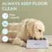LumoLeaf 70oz Dog Water Bowl - Large Capacity No-Spill Dispenser for Medium/Large Dogs - Non-Slip Slow Feeder with Filter - Ideal for Travel - Grey - Buy Online on GoSupps.com