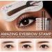 Instabrow Stencil Kit Instabrow Stencil Kit Insta Brow Stencil Kit Eyebrow Stencil and Stamp Kit Eyebrow Trio Stencil Kit Eyebrow Stencil (Dark Brown) - Buy Online on GoSupps.com