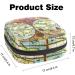 Vintage World Map Sanitary Napkin Storage Bag | Pirate Adventure Pattern | Portable Menstrual Cup Pocket with Zipper for Teens & Women - Buy Online on GoSupps.com