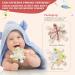 2 Pack Soft Silicone Teething Toys for Babies 0-36 Months | Montessori Baby Chew & Rattle Teether Set | Sensory Toys for Boys and Girls | Includes Navajo White & Milk White Colors - Buy Online on GoSupps.com