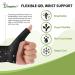 Gel Wrist and Thumb Brace - 2 Pairs | Unisex Wrist Splint for Arthritis & Carpal Tunnel Pain Relief | Flexible Silicone Thumb Brace | Black - Buy Online on GoSupps.com