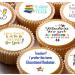 24 Teacher pre-cut edible kids childrens party decorations cupcake wafer toppers