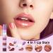 Lip gloss 4in1 longlasting shine waterproof nonstick cup lip gloss for women and girls for travel business trips stage dating meetings vacation - Buy Online on GoSupps.com