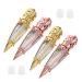 Hemobllo 10pi ces Radish Lip Gloss Containers Refillable Lip Balm Tubes Portable Compact Cosmetic Packaging Set