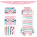 Tony Hoby Dog Suit for Men & Women - XS Pink & White Striped 4-Legged Cotton Pile Overall for Comfortable Sleep - Buy Online on GoSupps.com