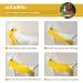 Ouuonno Cat Wound Surgery Recovery Suit | Abdominal Wounds & Skin Diseases | E-Collar Alternative for Cats & Dogs | Yellow Small - Buy Online on GoSupps.com