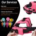 Vivaglory Ripstop Dog Rescue Vest for Small & Medium Dogs - Improved Buoyancy & Visibility - Neon Rosa XL (78-96cm Chest) - Buy Online on GoSupps.com