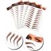 CANIGHT 5 Sheets authentic eyebrow sticker eyebrow stickers shaping eyebrow stickers costume - Buy Online on GoSupps.com
