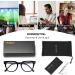 Kanastal Blaufilter Glasses - Blue Light Filter Metal Frame Reading Glasses for Men & Women - Sleep & Gaming Reflective Blue Light Glasses - 1 Black - Buy Online on GoSupps.com