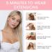 Silk-Co 50cm Hair Extensions with Rubber Band & Wire - Adjustable Synthetic Extensions for Women - Smooth Blonde & Dark Blonde Options - Buy Online on GoSupps.com