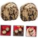 Homsfou Chinese Stress Balls - Decorative Massage Ornaments | Small Walnut Handballs for Relaxation & D cor - Buy Online on GoSupps.com