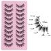 Shop AUGENL 10 Pairs Cute Japanese Style False Eyelashes - Thick Eye Lash Extensions for Cosplay & Anime Makeup - Reusable Manga Eye Makeup Tools (H03 - Buy Online on GoSupps.com