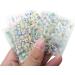 60 Sheet 3D Flower Nail Art Stickers & Mixed Color Nail Striping Tape Set Self-Adhesive Nail Decoration with Tweezers for Creative Nail Designs - Buy Online on GoSupps.com