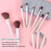 Professional 8-Piece Makeup Brush Set with Travel Bag | High-Quality Cosmetic Brushes for Women - Perfect for Flawless Application - Buy Online on GoSupps.com