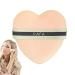 AUTOECHO Makeup Puff Make up Sponges in Heart Shape Face Makeup Tools Velour Powder Puff Reusable Setting Powder Puff for Setting Contouring Under Eyes