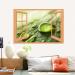 Modern Window Looking Down Into Large Beautiful Drops of Transparent Rain Water On a Green Leaf Macro Drops of Dew in The Morning Glow in The Sun Beautiful Leaf Texture in NatureLandscape Wall Decor f C01 24x32 - Buy Online on GoSupps.com