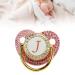 Gold Baby Pacifier Set - Rhinestone Covered Lightweight Pacifier for 6-18 Months (Letter J) | Perfect for Home Use - Buy Online on GoSupps.com